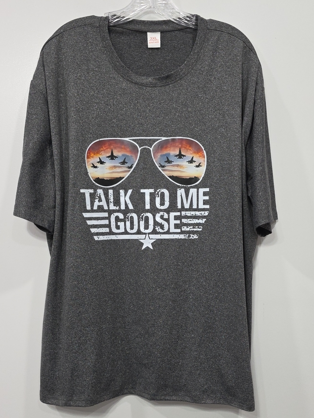 Top Gun "Talk to Me Goose" Aviator Sunglasses Graphic Tee Men's 3XL T19